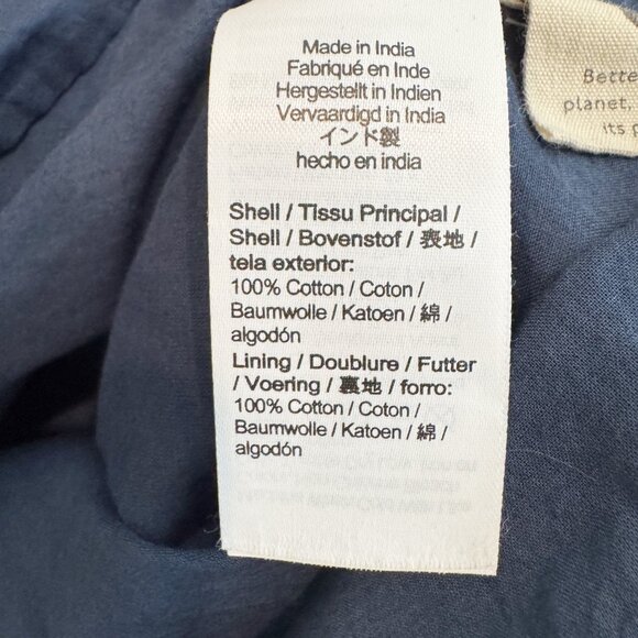 Madewell Lizzie Babydoll Dress in Blue Plus Size 14 - Picture 8 of 10